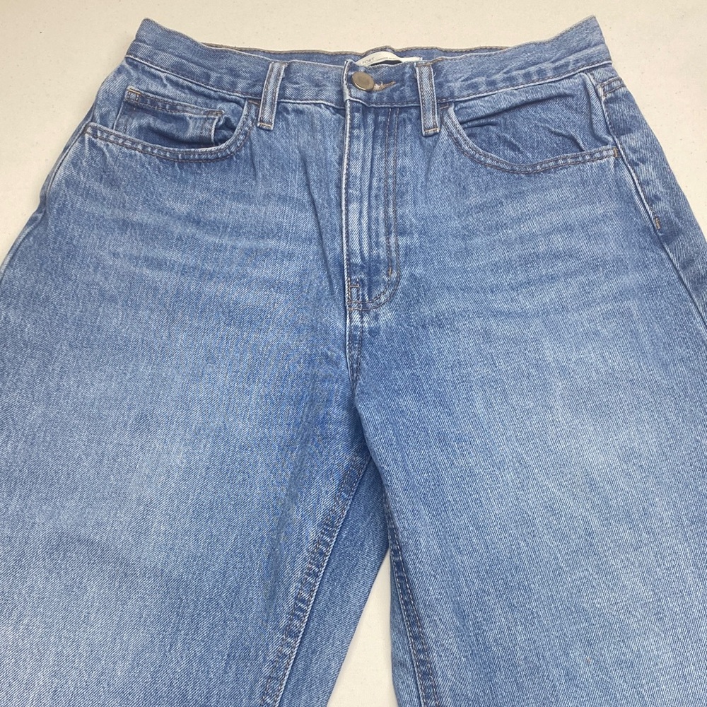 OAK + FORT Women's Light Blue Straight Leg Jeans